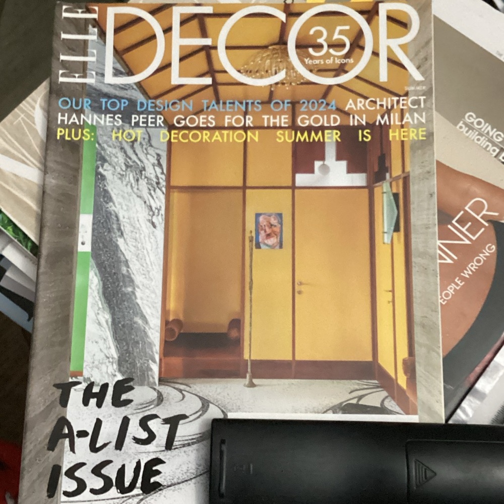 Elle Decor 35th Anniversary Edition with Gold Accents